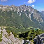 Blick von den Krinnenköpfe auf Kalkkögel