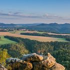 Blick von den Ochelwänden auf die hintere Sächsische Schweiz