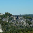 Blick von den Rauensteinen auf die Bastei