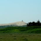 Blick von den Resten von Marup Kirke auf Rubjerg Knude mit Rubjerg Fyr .