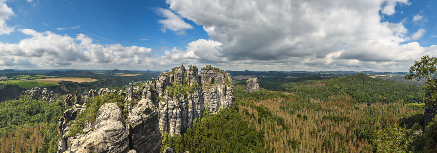 Blick von den Schrammsteinen