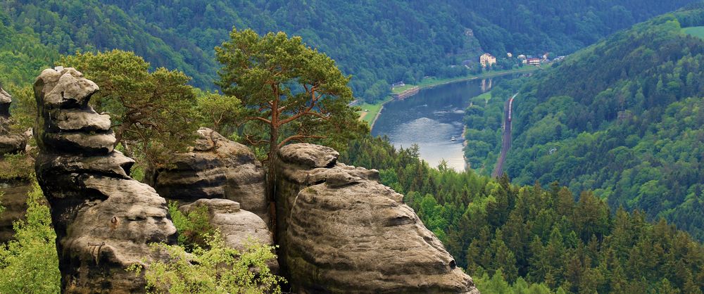 blick von den schrammsteinen