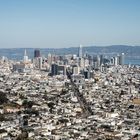 Blick von den Twin Peaks auf San Francisco