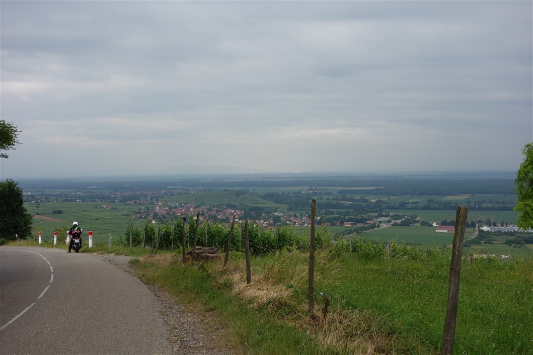 Blick von den Vogesen in die Rheinebene