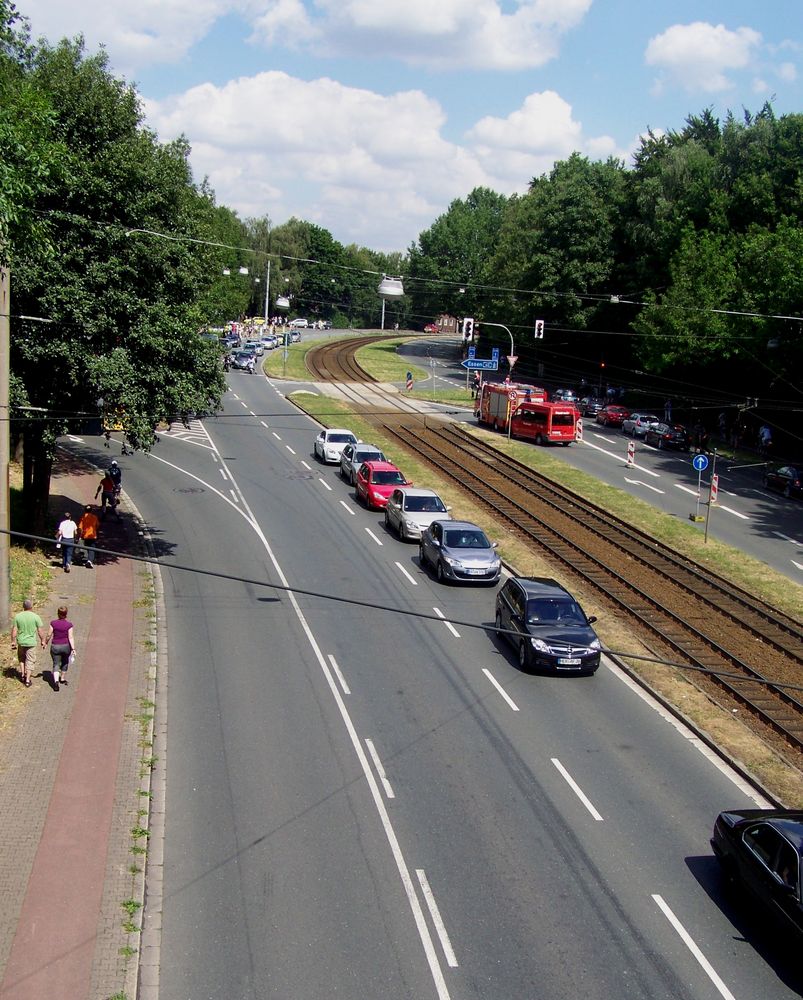 Blick von der A40 auf den Castroper Hellweg!