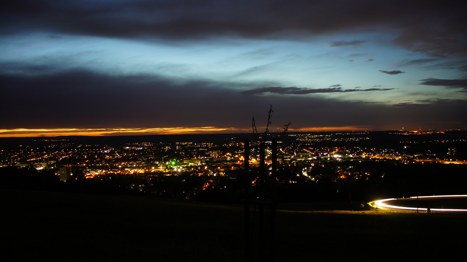 Blick von der Achalm über Reutlingen