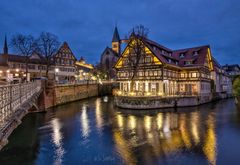 Blick von der Agnesbrücke in Esslingen