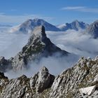 Blick von der Ahrnspitze auf Ahrnplattenspitze und Hohe Munde