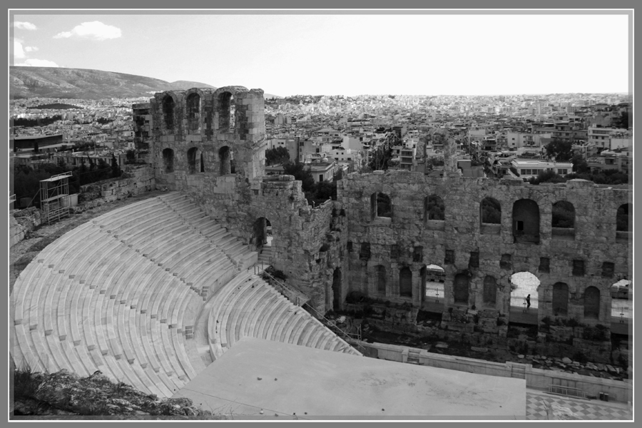 Blick von der Akropolis auf AthenI
