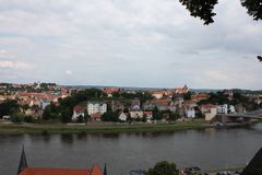 Blick von der Albrechtsburg auf Meißen