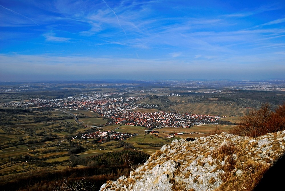 Blick von der Albtraufkante - View from the Swabian Alb