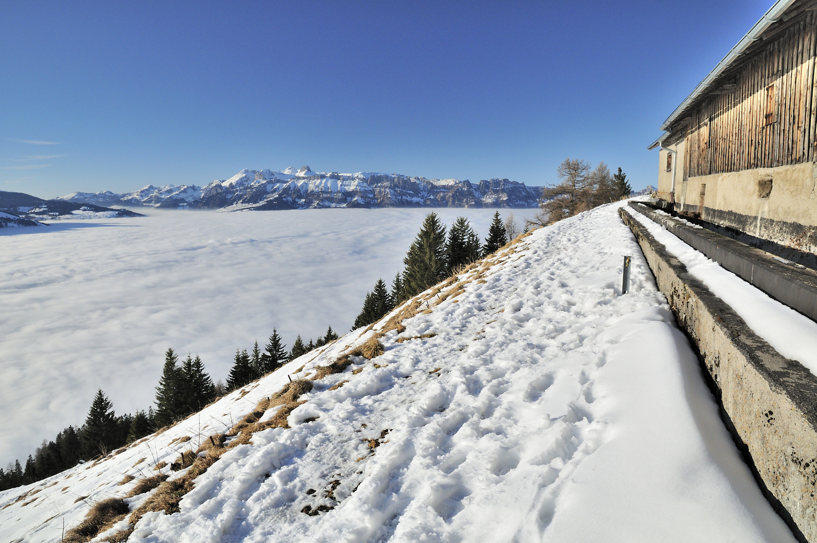 Blick von der Alpe Bargella ...