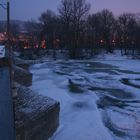 Blick von der "Alten Burgauer Brücke" auf die Saale