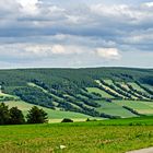 Blick von der alten Poststrasse Richtung Königswalde und den Windpark Jöhstadt