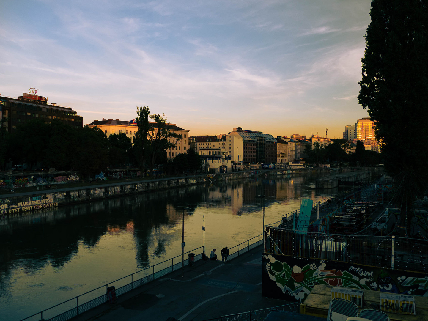 Blick von der Augartenbrücke