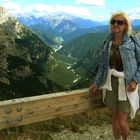 Blick von der Auronzo-Hütte am Fuß der 3 Zinnen, ital.: tre cime di Lavaredo