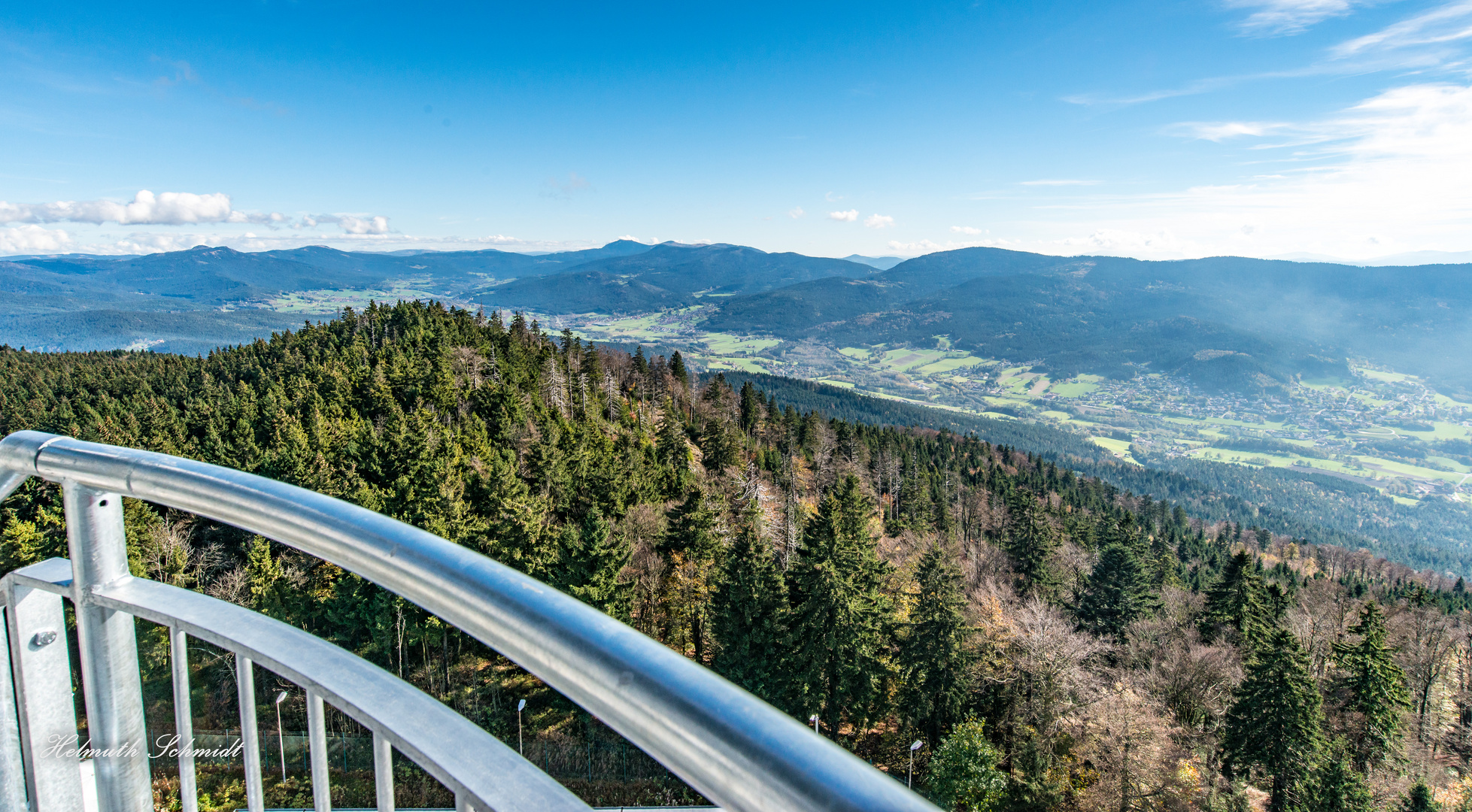 Blick von der Aussichtskanzel in den Lamer Winkel