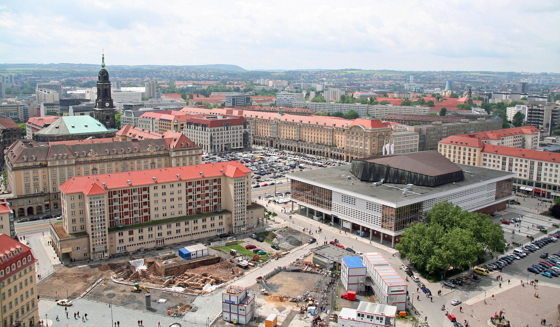 Blick von der Aussichtskuppel der Frauenkirche