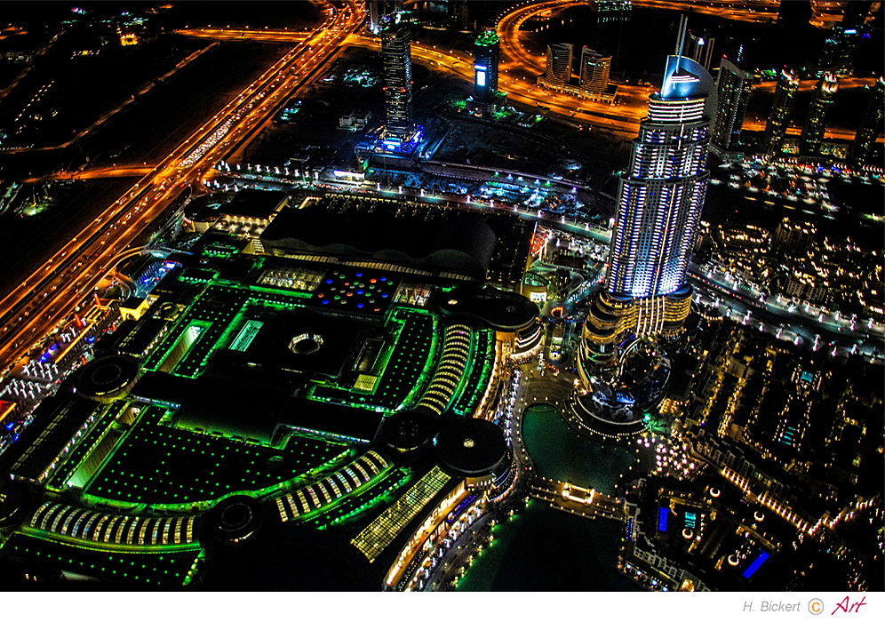 Blick von der Aussichtsplatform 440m Burj Khalifa 01