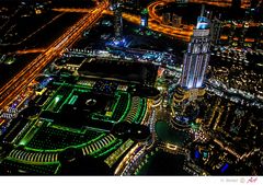 Blick von der Aussichtsplatform 440m Burj Khalifa 01