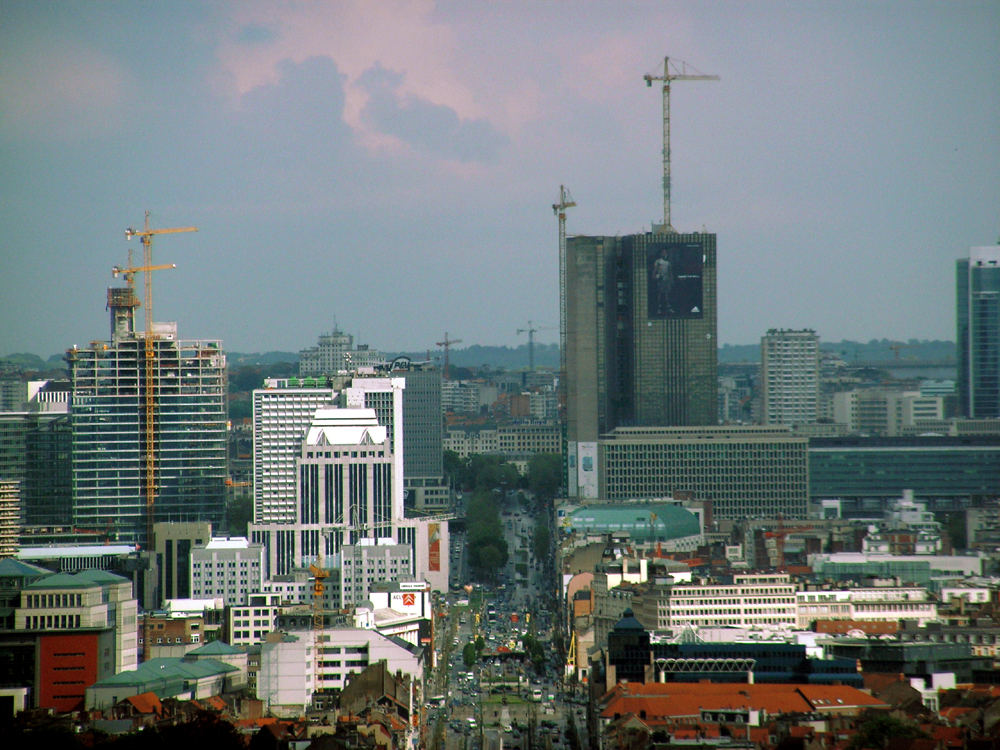 Blick von der Aussichtsplattform der Basilique auf das Zentrum