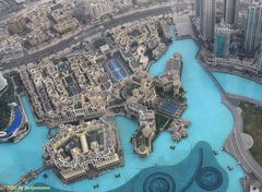 Blick von der Aussichtsplattform des Burj Khalifa auf die Skyline von Dubai (4)