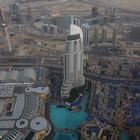 Blick von der Aussichtsplattform des Burj Khalifa auf die Skyline von Dubai