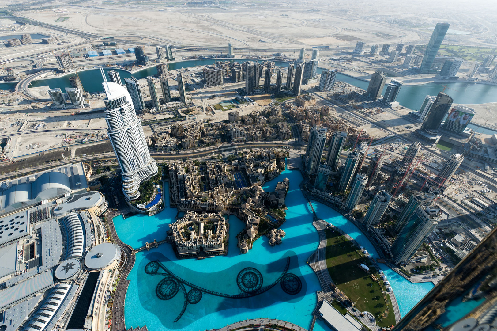 Blick von der Aussichtsterrasse des Burj Khalifa