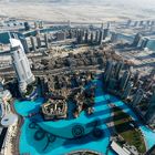 Blick von der Aussichtsterrasse des Burj Khalifa