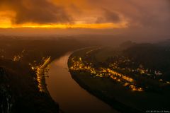 Blick von der Bastei am Morgen