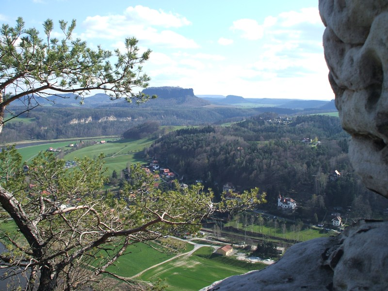 Blick von der Bastei auf die Elbe II