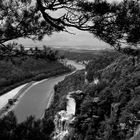 Blick von der Bastei ins Elbtal