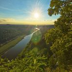 Blick von der Bastei ins Elbtal / View from the Bastei into the Elbe valley