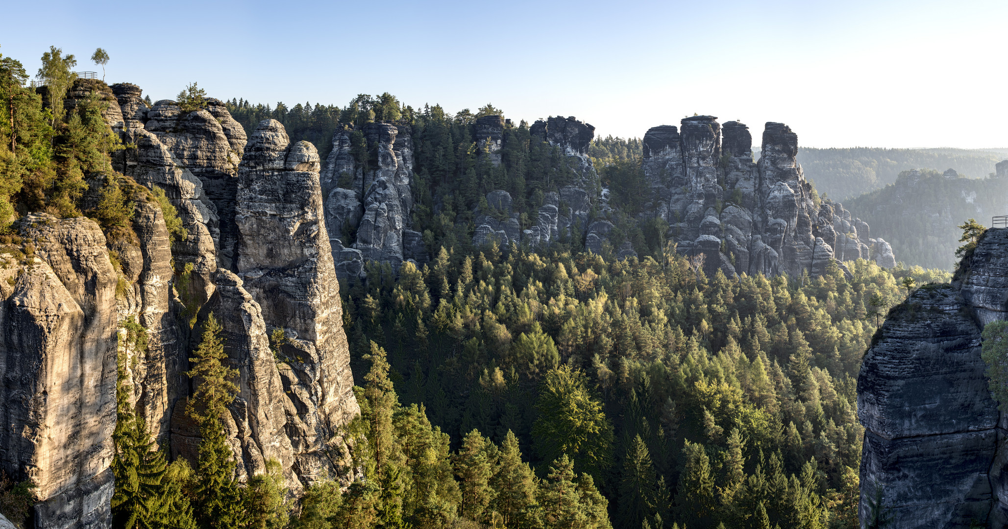 Blick von der Bastei nach Osten