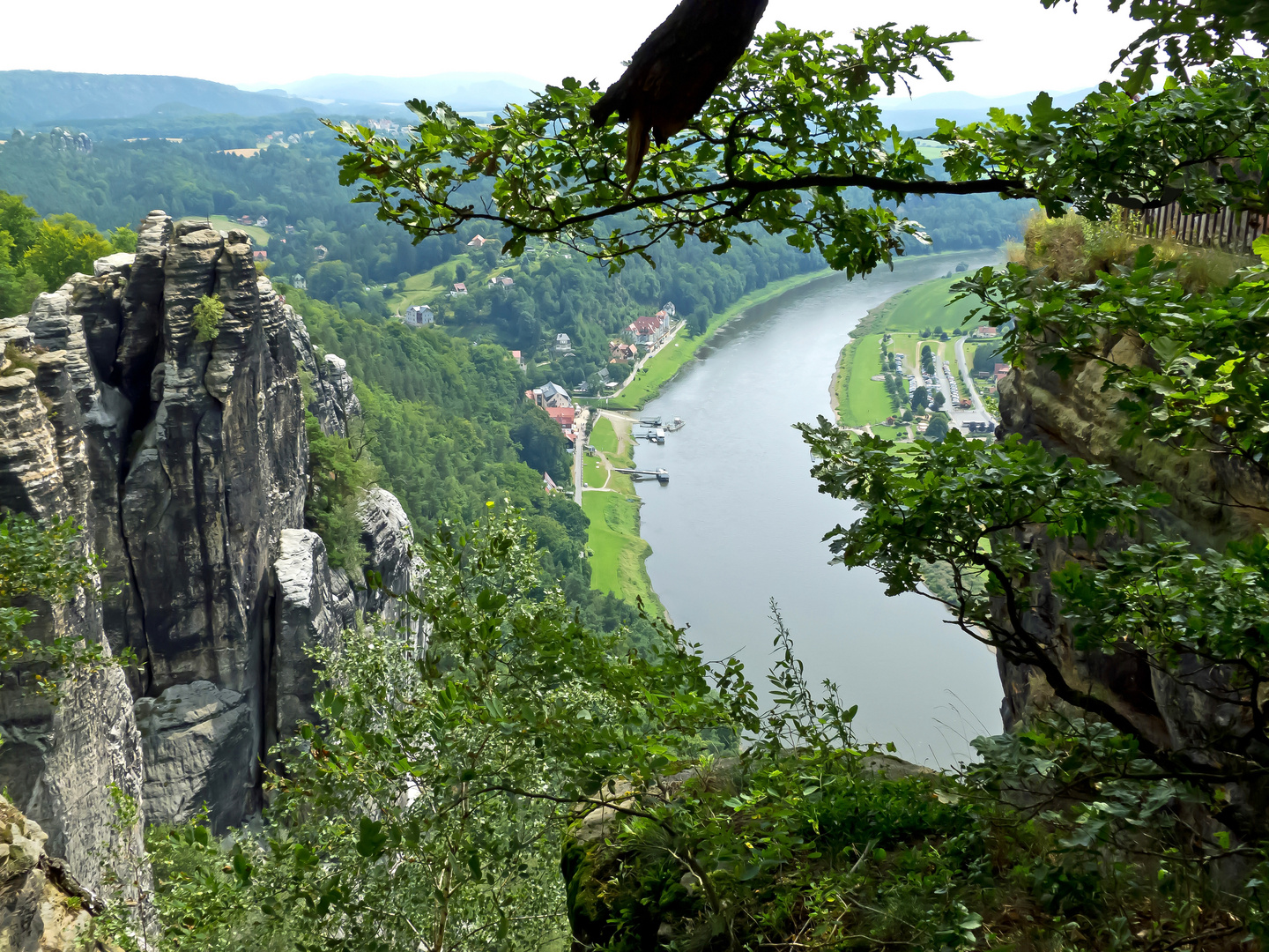 Blick von der Bastei (Sächsische Schweiz)