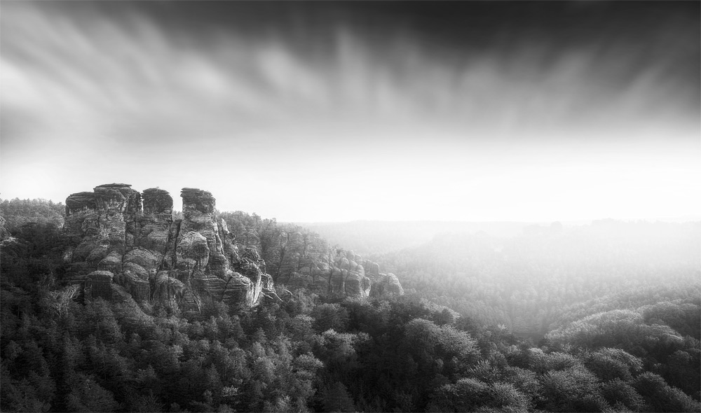 Blick von der Bastei - Sächsische Schweiz (Elbsandsteingebirge)