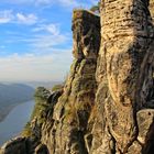 Blick von der Bastei über die Elbe