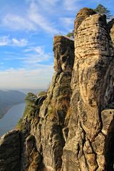 Blick von der Bastei über die Elbe