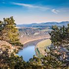 Blick von der Bastei zur Elbe