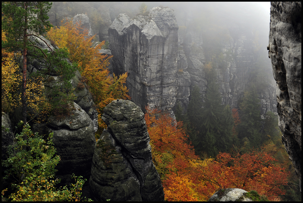 Blick von der Basteibrücke