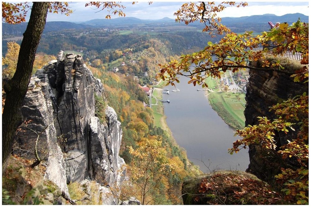 Blick von der Bastei/Elbsandsteingebirge