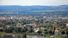 Blick von der Bergstation der Dresdner Standseilbahn