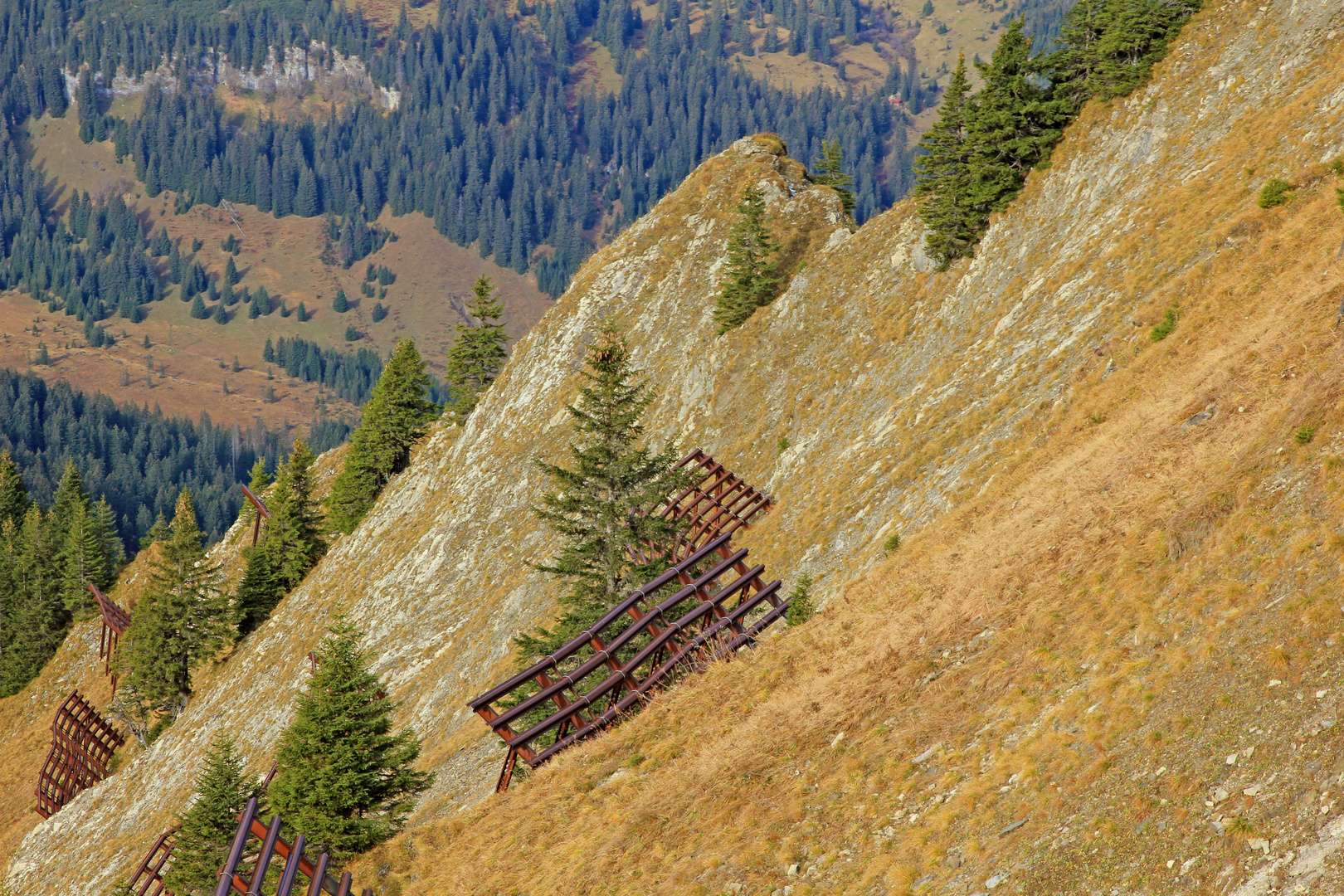 Blick von der Bergstation Walmendingerhornbahn (1.960 m) in Österreich 10