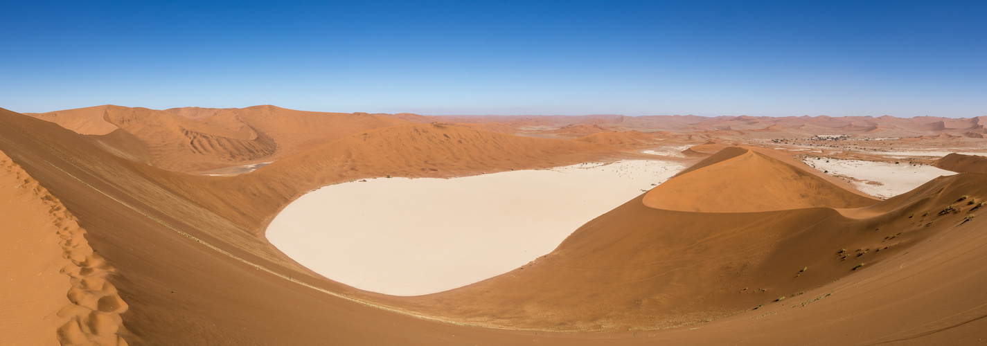 Blick von der Big Daddy Dune auf Deadvlei