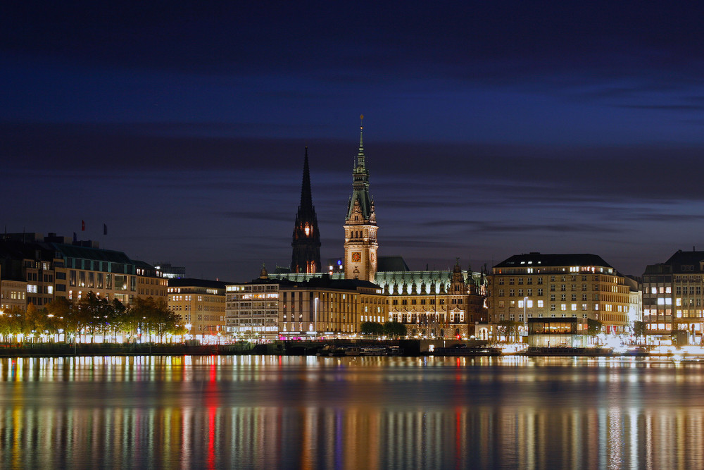 Blick von der Binnenalster