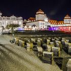 Blick von der Binzer Seebrücke zum Ducksteinfestival