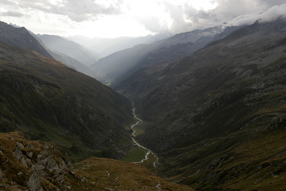 Blick von der Birnlücke Richtung Ahrntal