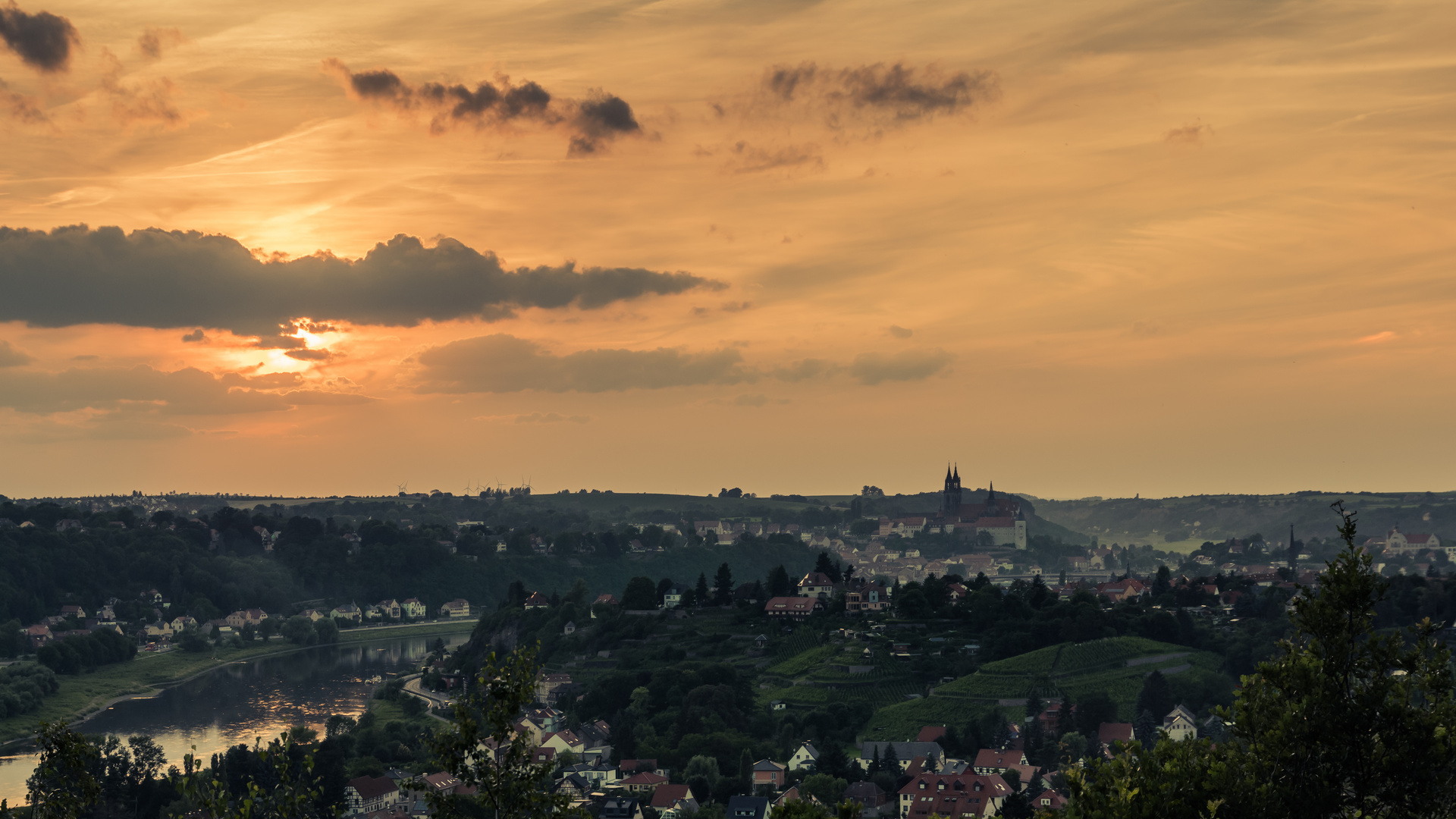 Blick von der Boselspitze Richtung Meißen