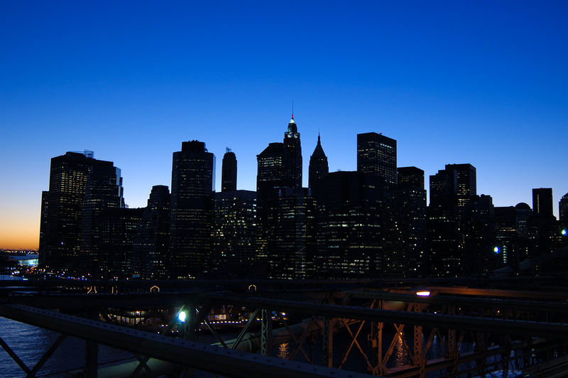 Blick von der Brooklyn Bridge