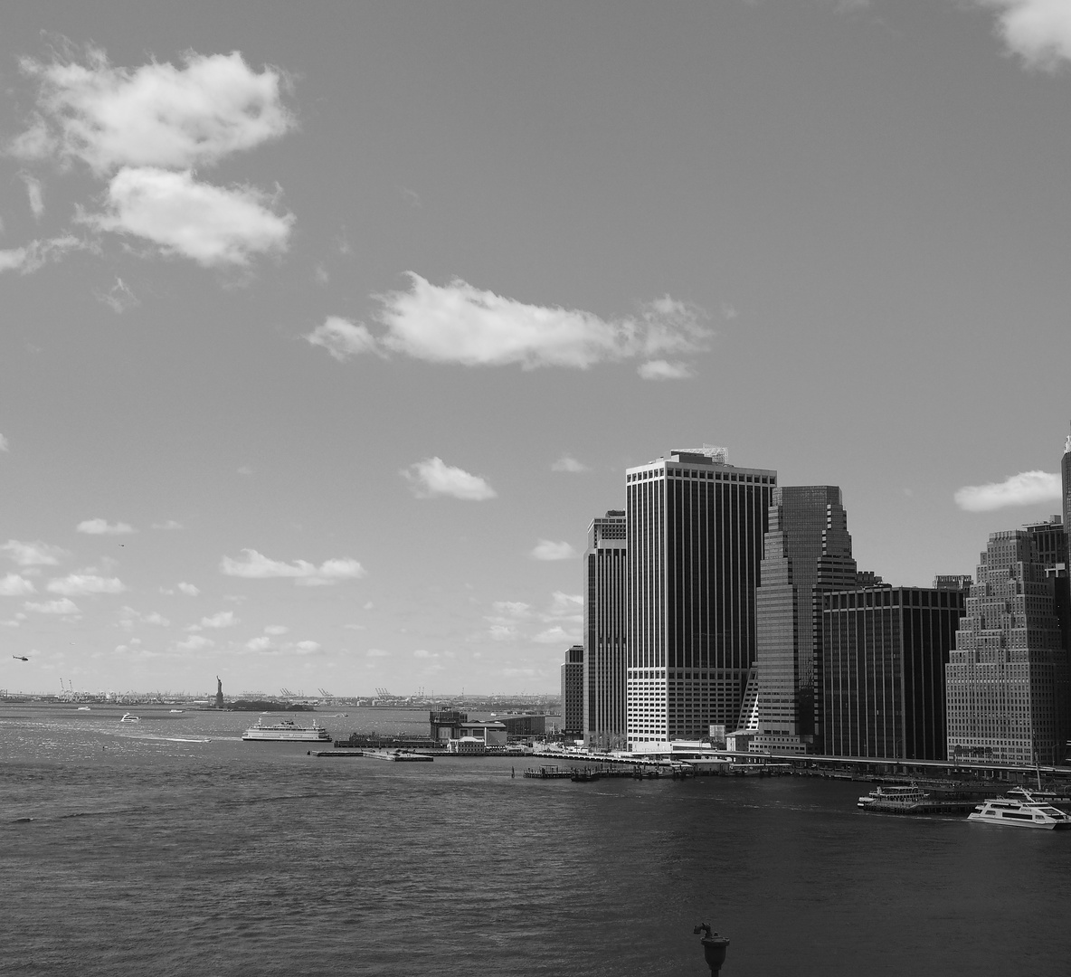 Blick von der Brooklyn Bridge